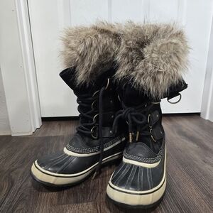 Sorel Joan Of Arctic Faux Fur-Trim Winter Boots
